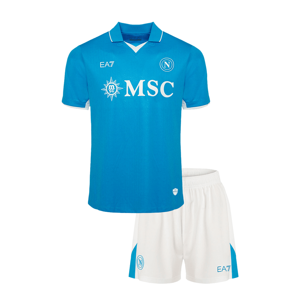 Kid's Napoli Home Football Shirt Kit(Jersey+Shorts) 2024/25