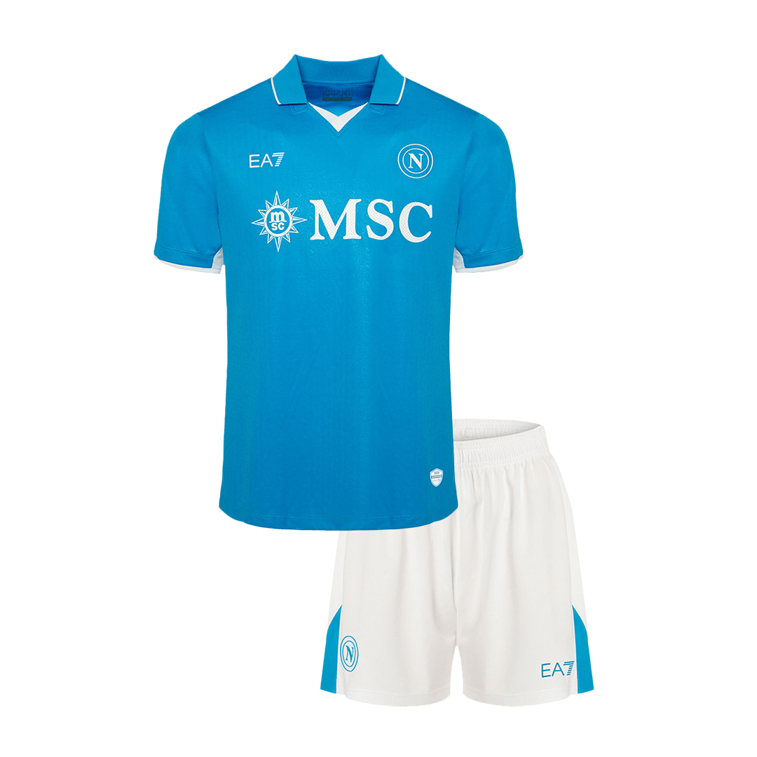 Kid's Napoli Home Football Shirt Kit(Jersey+Shorts) 2024/25