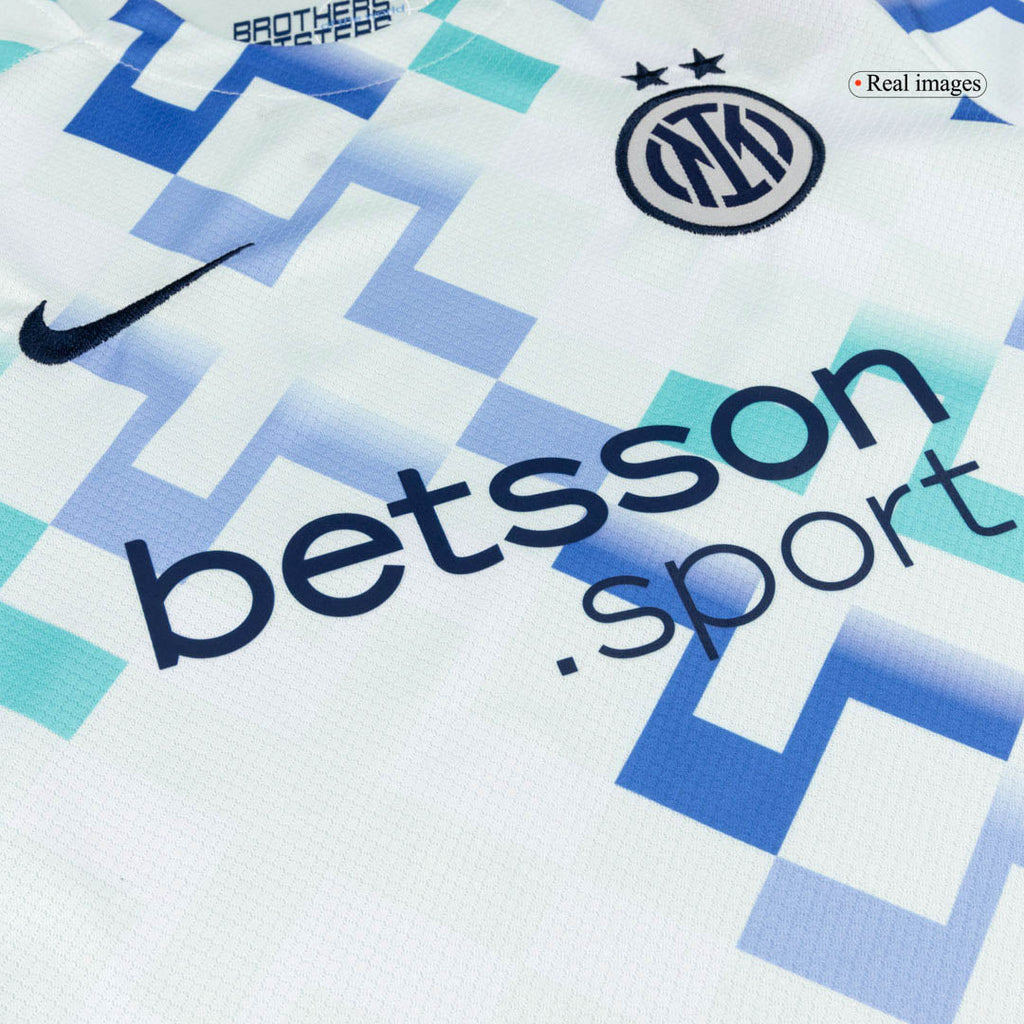 Kid's Inter Milan Away Football Shirt Kit(Jersey+Shorts) 2025/26 White