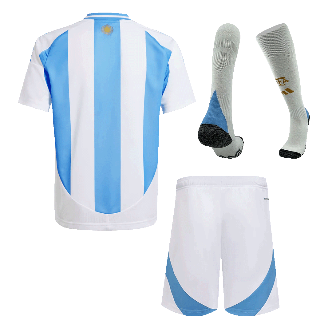 Kid's Argentina Home Football Shirt Kit(Jersey+Shorts+Socks) 2024