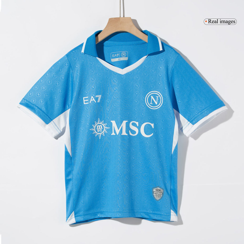 Kid's Napoli Home Football Shirt Kit(Jersey+Shorts) 2024/25
