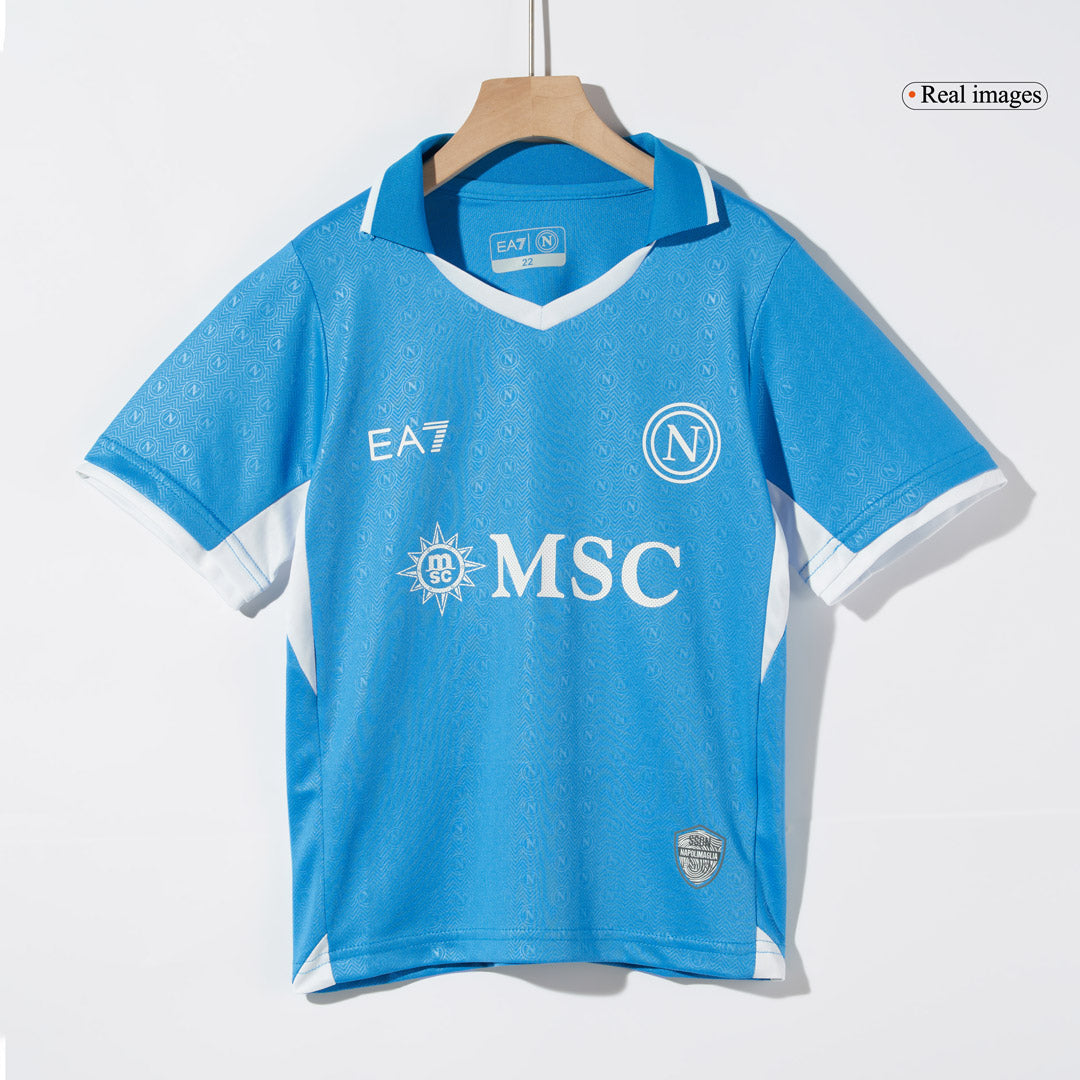 Kid's Napoli Home Football Shirt Kit(Jersey+Shorts) 2024/25