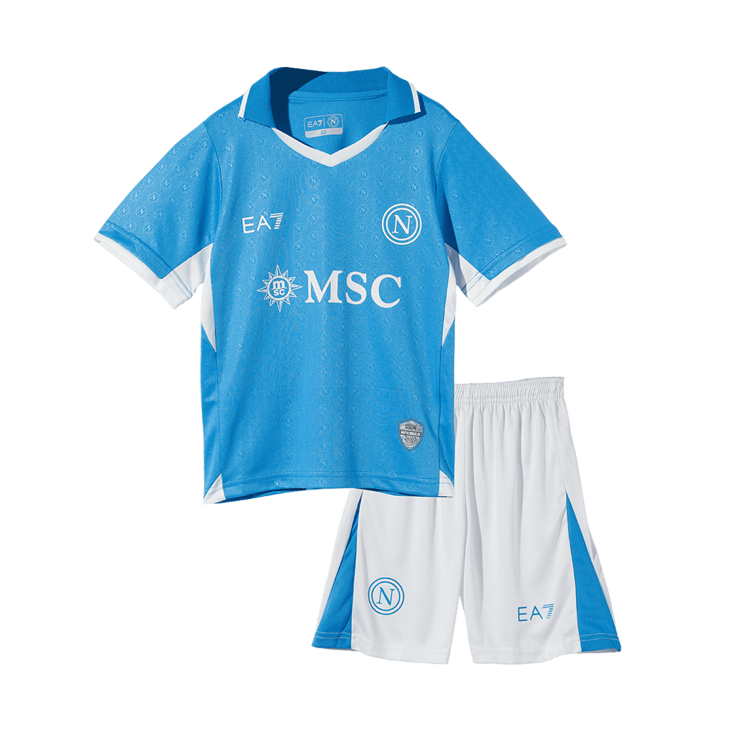 Kid's Napoli Home Football Shirt Kit(Jersey+Shorts) 2024/25