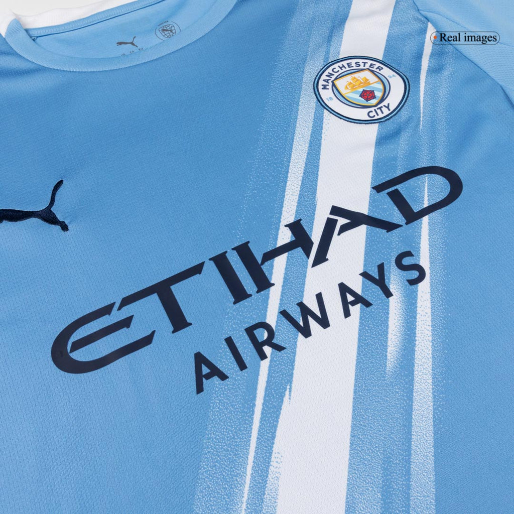 Manchester City Home Football Shirt 2025/26 Blue