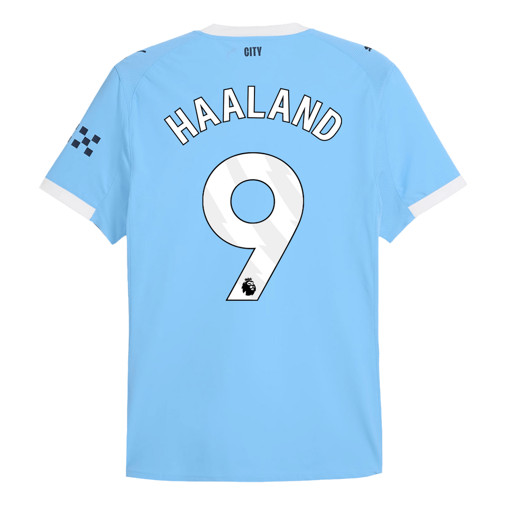 Player Version HAALAND #9 Manchester City Home Football Shirt 2025/26 Blue
