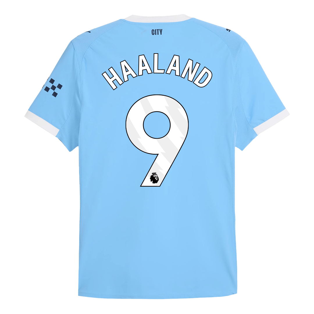 Player Version HAALAND #9 Manchester City Home Football Shirt 2025/26 Blue