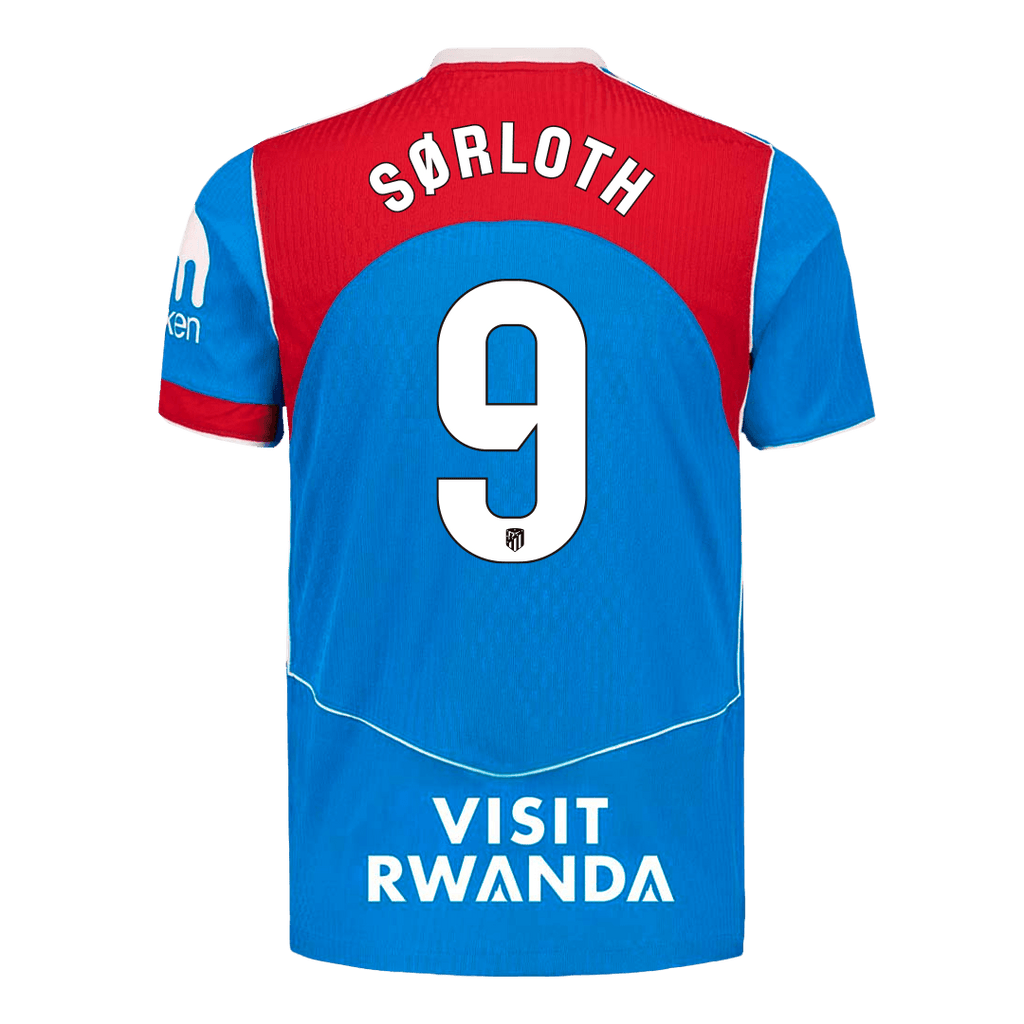Player Version SØRLOTH #9 Atletico Madrid Third Away Soccer Jersey 2025/26
