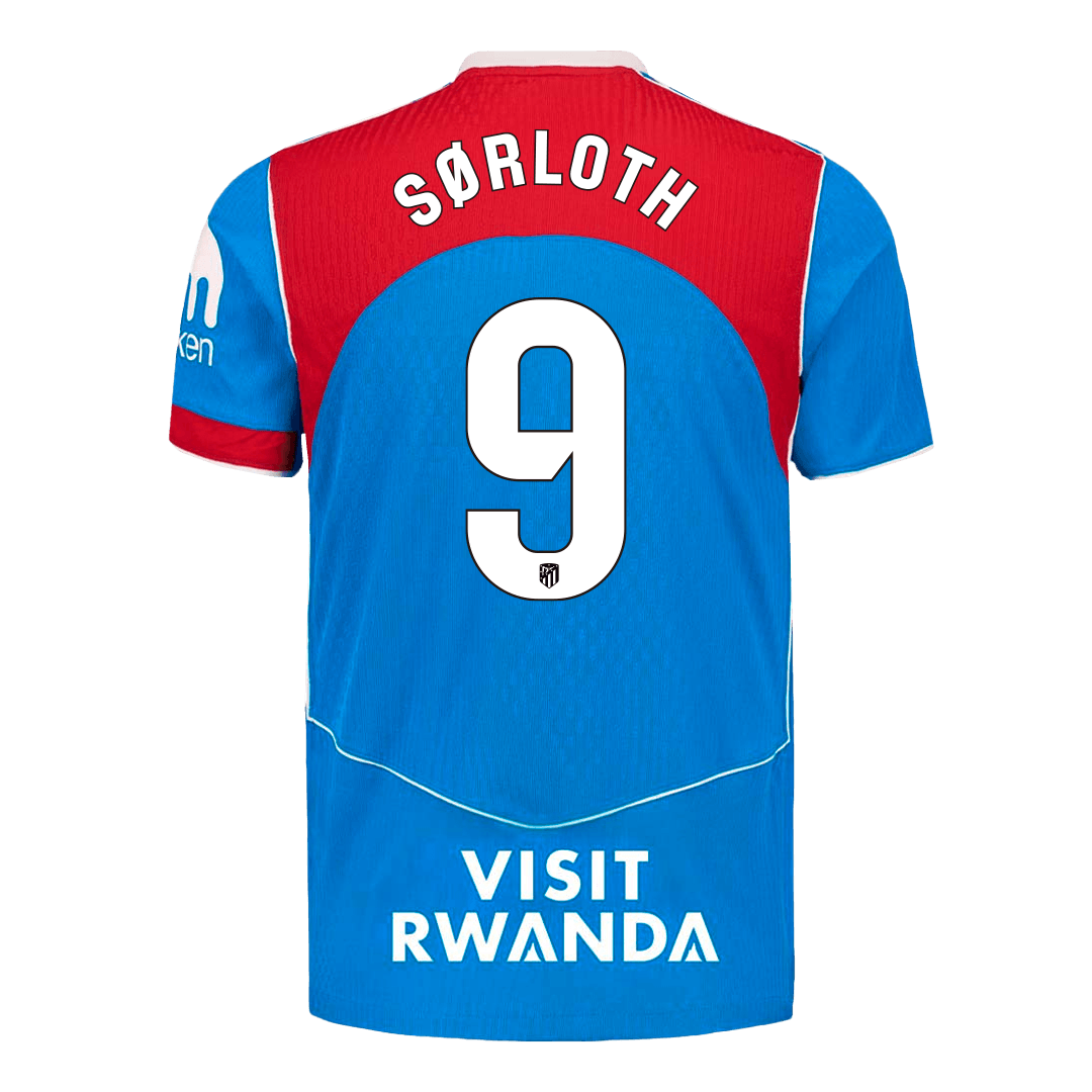 Player Version SØRLOTH #9 Atletico Madrid Third Away Soccer Jersey 2025/26