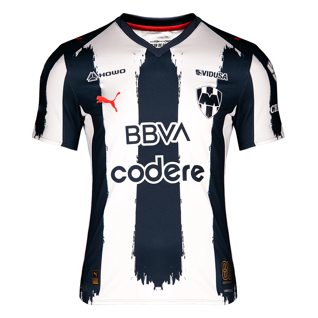 Monterrey Home Football Shirt 25/26 White&Navy