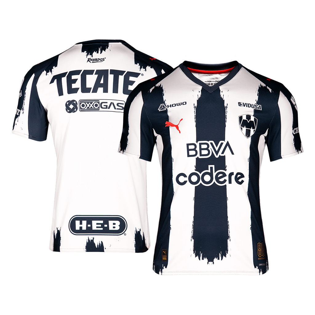 Monterrey Home Football Shirt 25/26 White&Navy