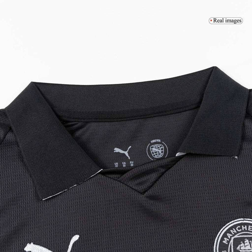 Kid's Manchester City Away Football Shirt Kit(Jersey+Shorts+Socks) 2025/26