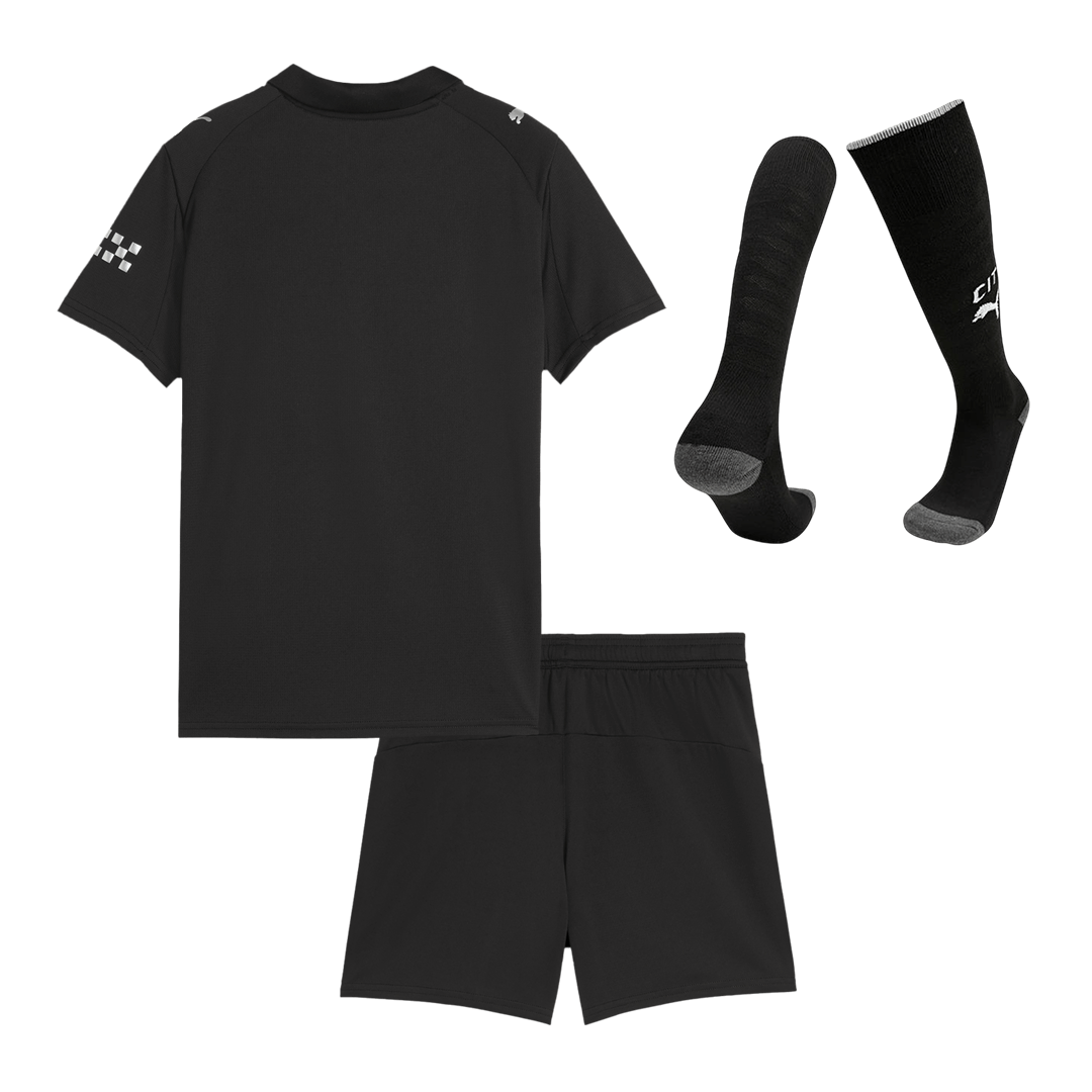 Kid's Manchester City Away Football Shirt Kit(Jersey+Shorts+Socks) 2025/26