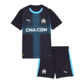 Kid's Marseille Away Football Shirt Kit(Jersey+Shorts) 25/26 Navy