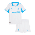 Kid's Marseille Home Football Shirt Kit(Jersey+Shorts) 25/26 White