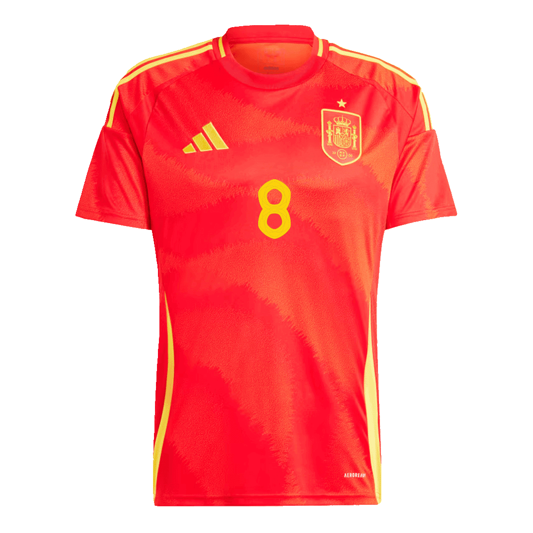 FABIÁN #8 Spain Home Football Shirt Euro 2024
