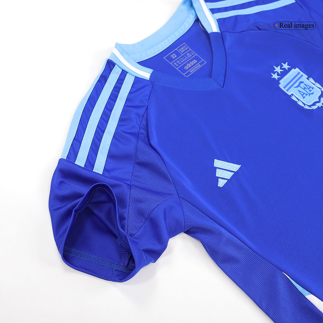 Kid's Argentina Away Football Shirt Kit(Jersey+Shorts+Socks) 2024