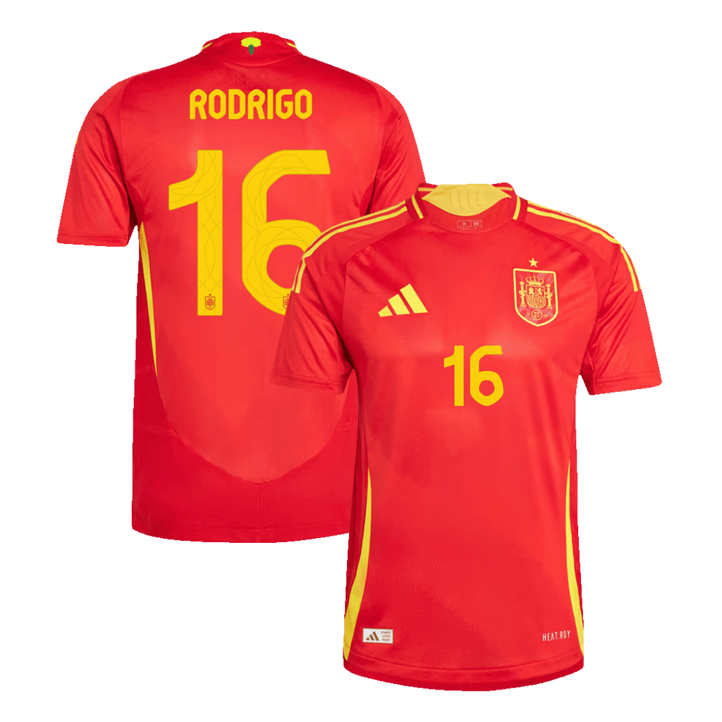 Player Version RODRIGO #16 Spain Home Football Shirt Euro 2024