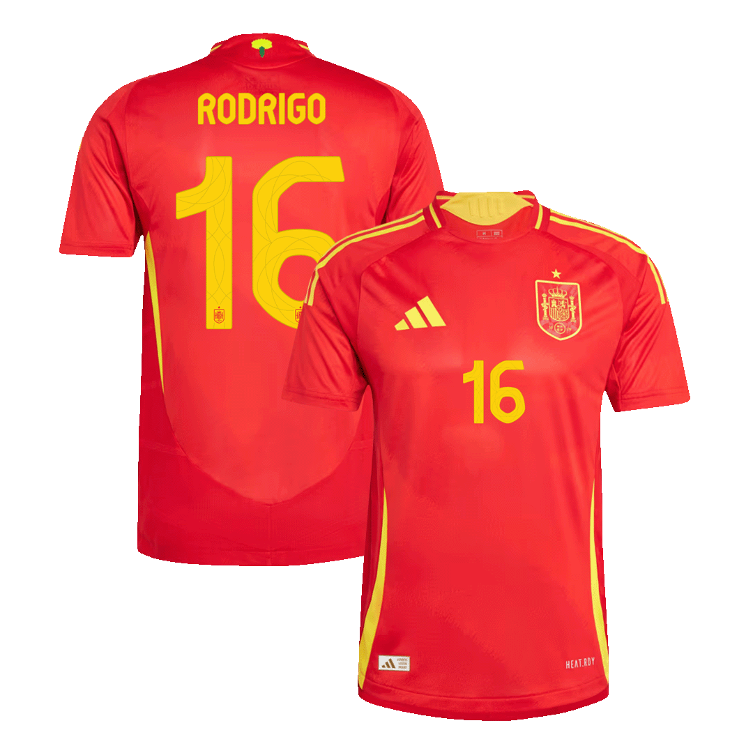 Player Version RODRIGO #16 Spain Home Football Shirt Euro 2024