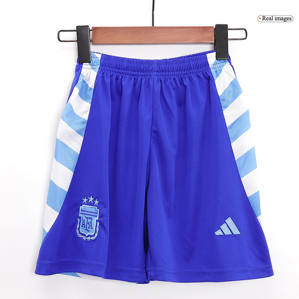 Kid's Argentina Away Football Shirt Kit(Jersey+Shorts+Socks) 2024