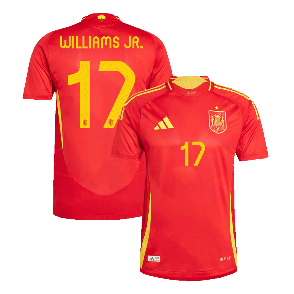 Player Version WILLIAMS JR. #17 Spain Home Football Shirt Euro 2024