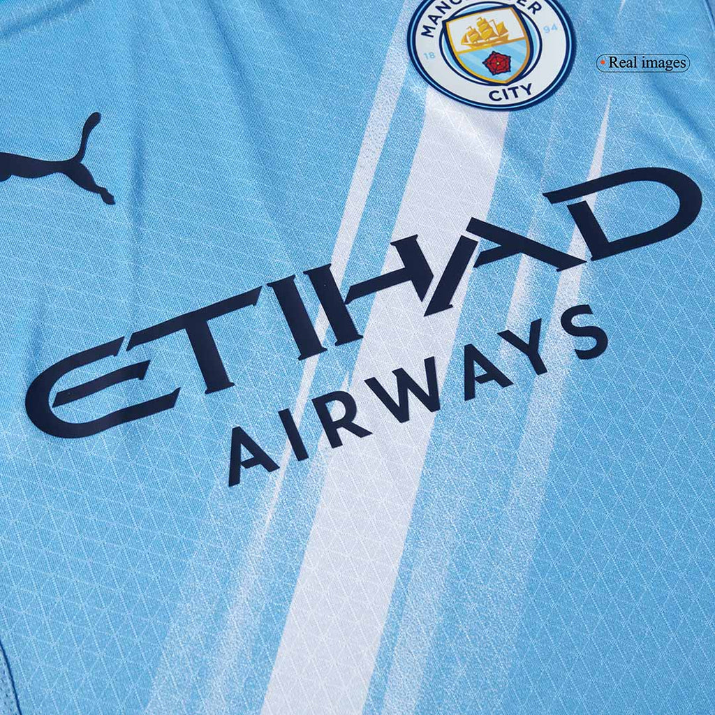 Player Version HAALAND #9 Manchester City Home Football Shirt 2025/26 Blue - Club World Cup