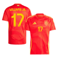 WILLIAMS JR. #17 Spain Home Football Shirt Euro 2024
