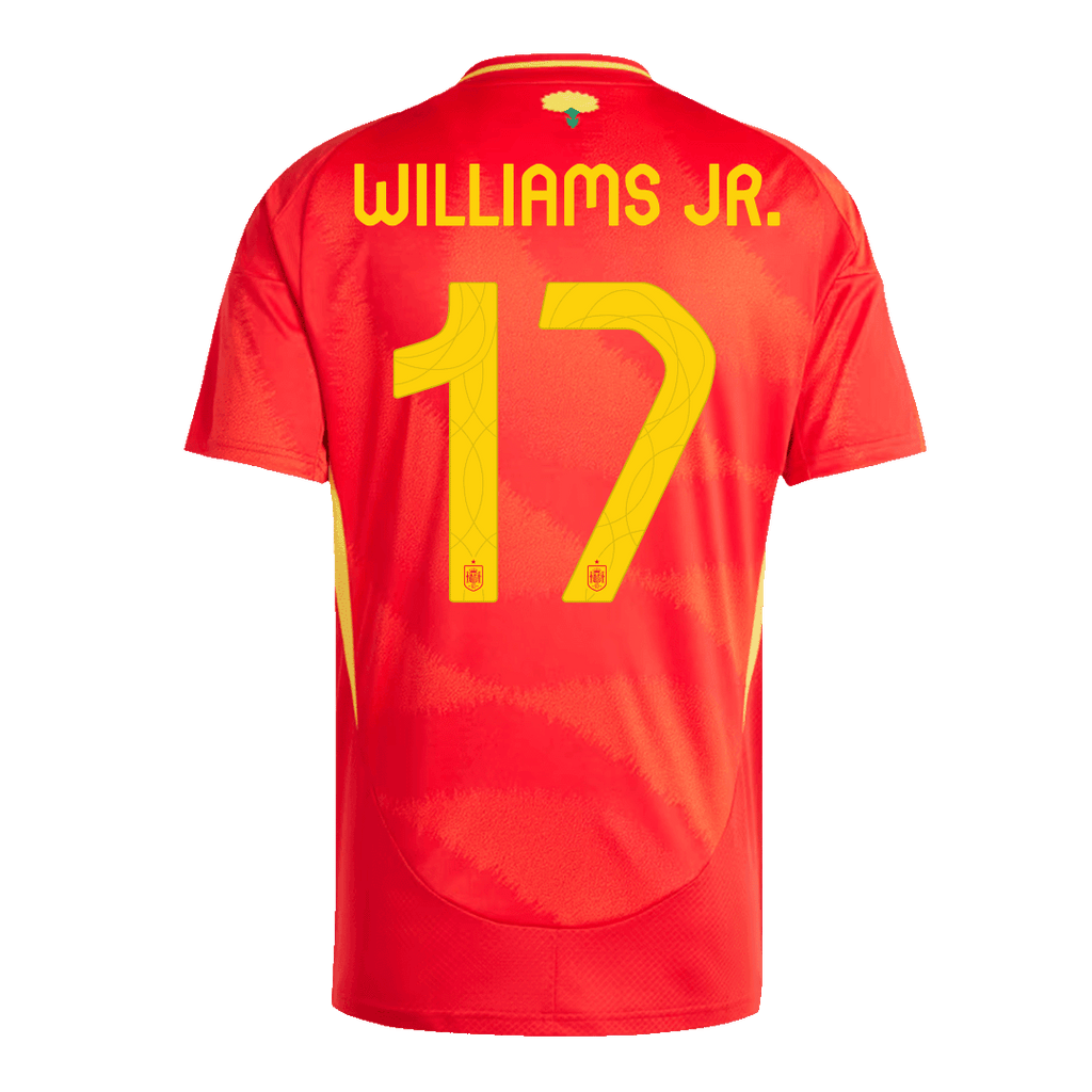 WILLIAMS JR. #17 Spain Home Football Shirt Euro 2024