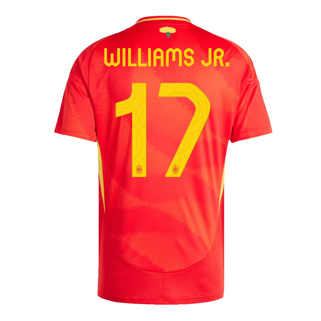 WILLIAMS JR. #17 Spain Home Football Shirt Euro 2024