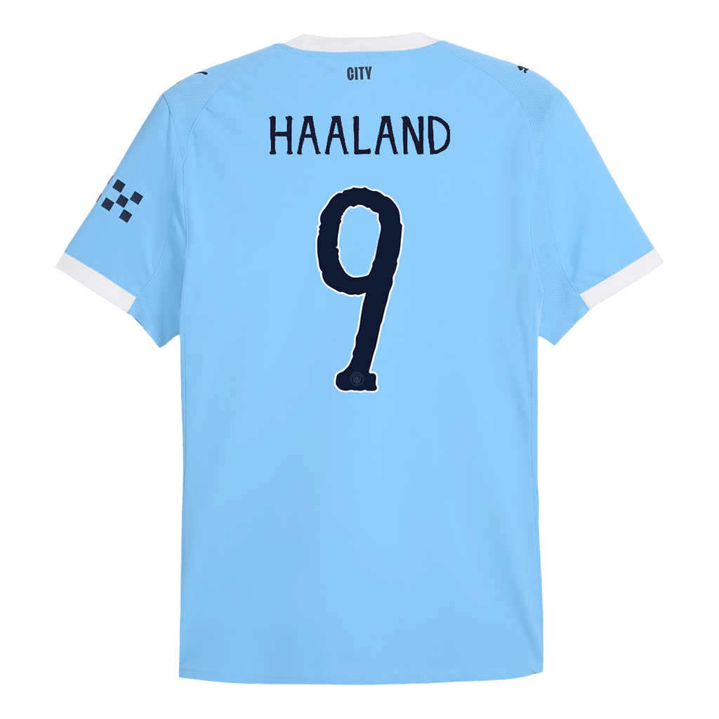 Player Version HAALAND #9 Manchester City Home Football Shirt 2025/26 Blue - Club World Cup