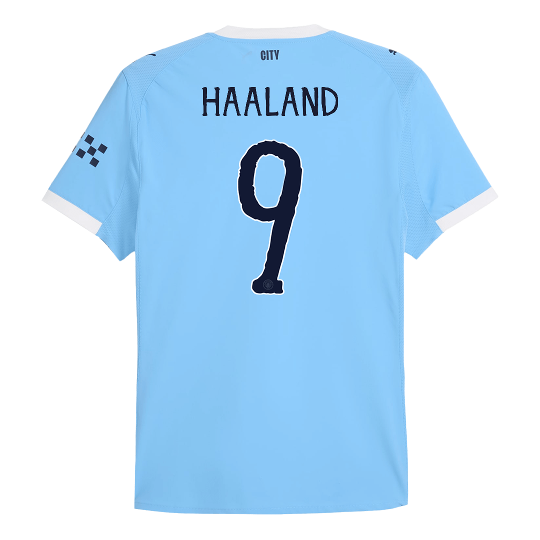 Player Version HAALAND #9 Manchester City Home Football Shirt 2025/26 Blue - Club World Cup