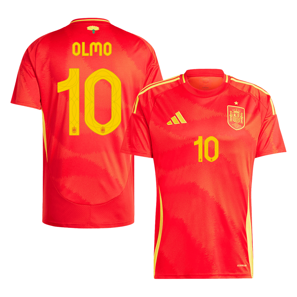 OLMO #10 Spain Home Football Shirt Euro 2024