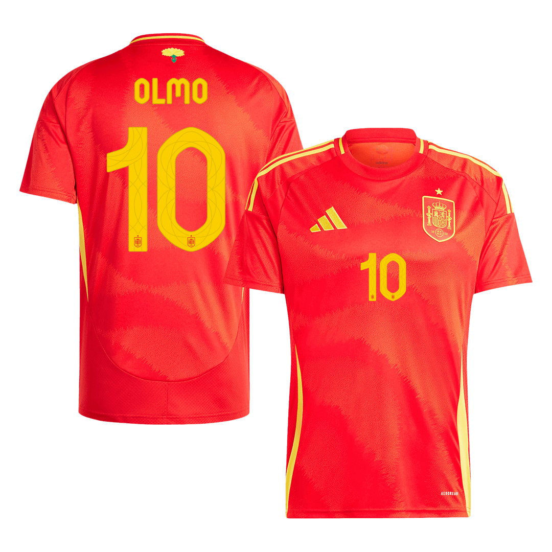 OLMO #10 Spain Home Football Shirt Euro 2024