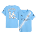 Player Version RODRIGO #16 Manchester City Home Football Shirt 2025/26 Blue
