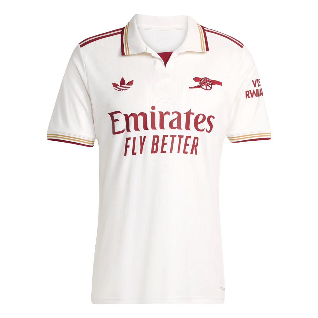 Arsenal Third Away Football Shirt 2025/26 White