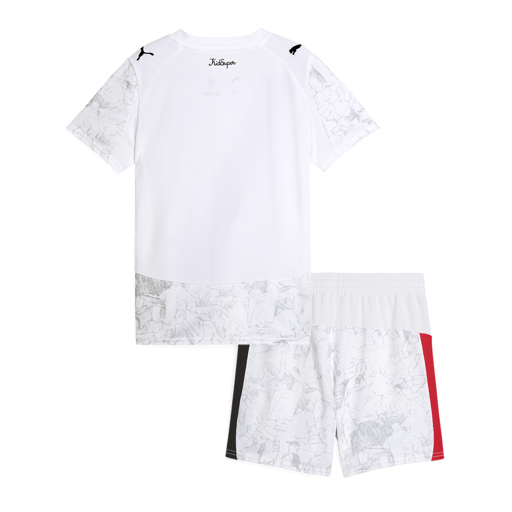 Kid's Manchester City KidSuper Football Shirt Kit(Jersey+Shorts) 2025/26 White - Club World Cup