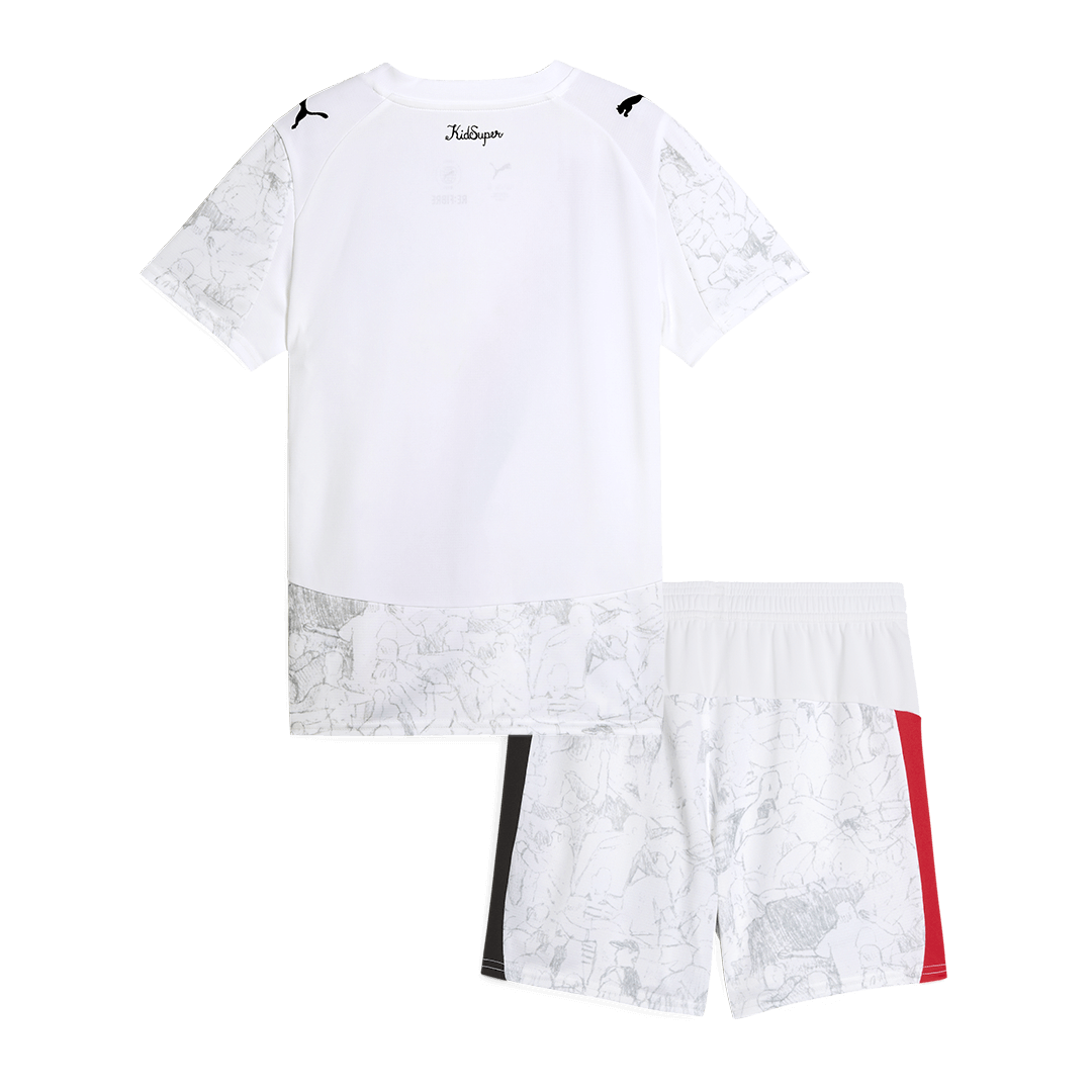 Kid's Manchester City KidSuper Football Shirt Kit(Jersey+Shorts) 2025/26 White - Club World Cup