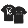 RODRIGO #16 Manchester City Away Football Shirt 2025/26 Black