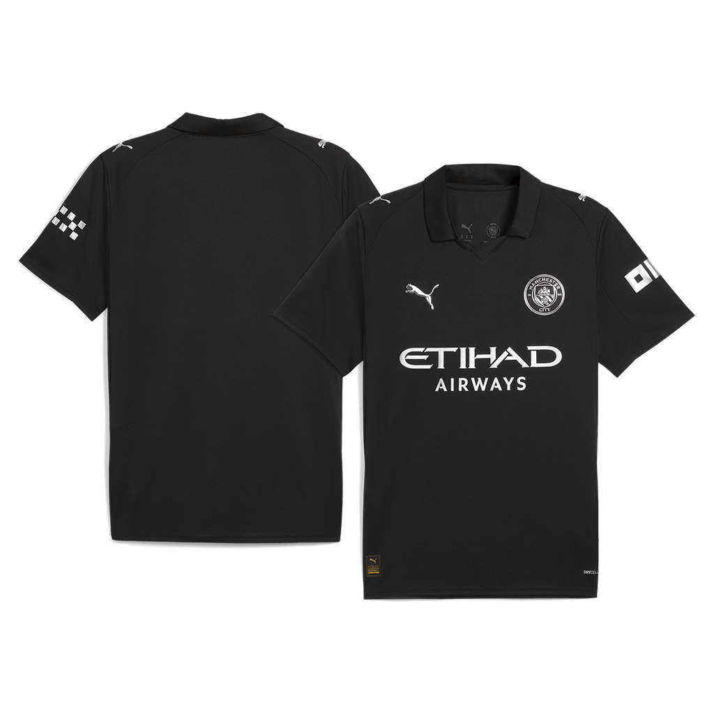 Manchester City Away Football Shirt 2025/26 Black