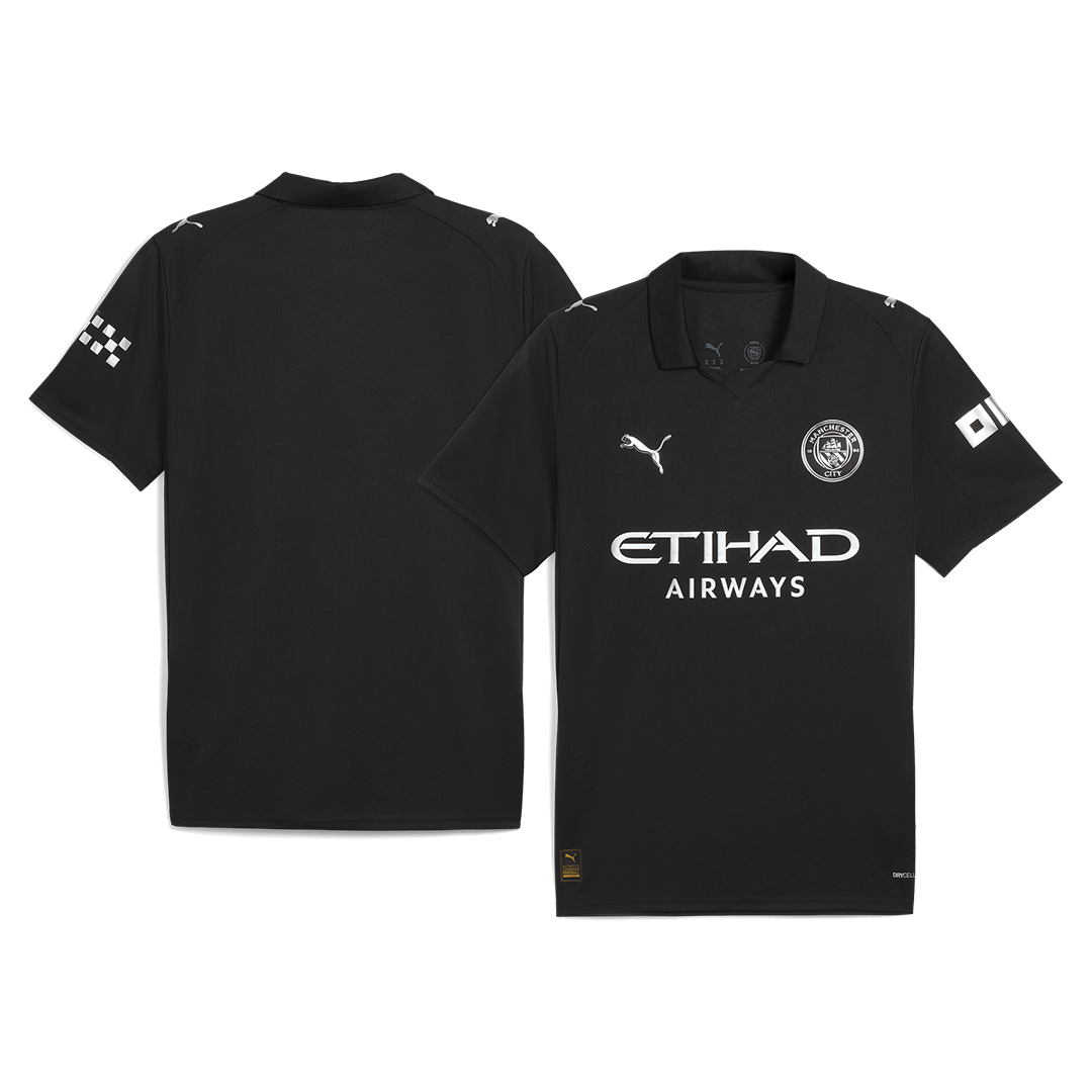 Manchester City Away Football Shirt 2025/26 Black