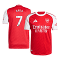 Player Version SAKA #7 Arsenal Home Football Shirt 2025/26 Red