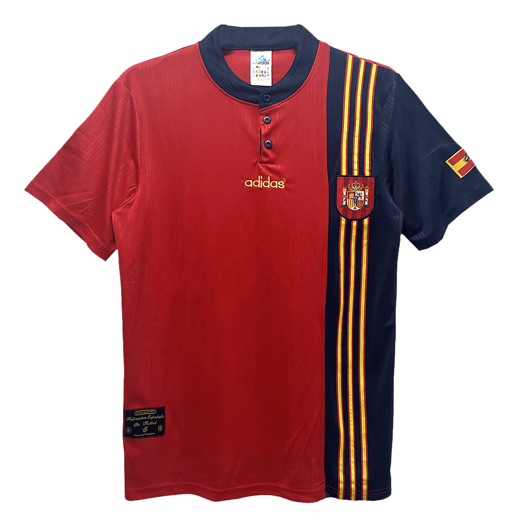 Retro 1996 Spain Home Football Shirt