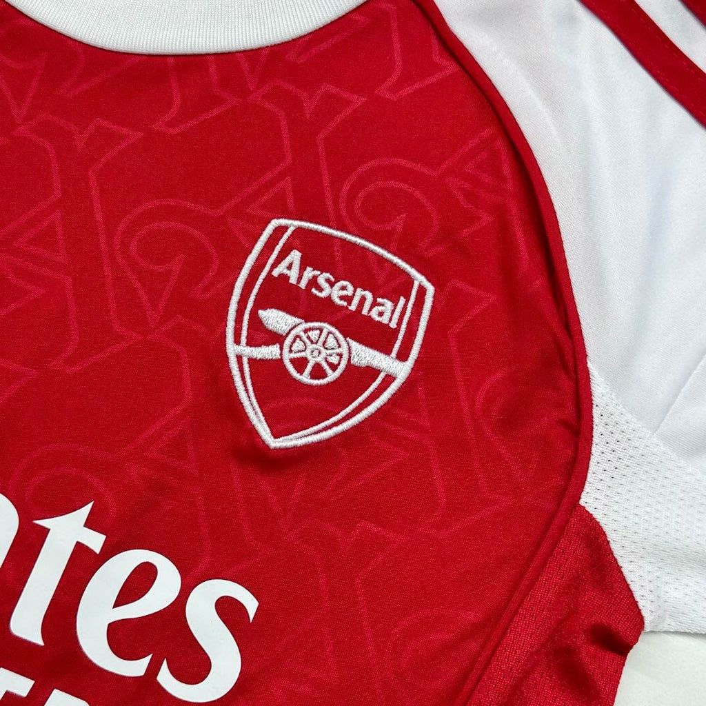 Kid's Arsenal Home Football Shirt Kit(Jersey+Shorts) 2025/26 Red