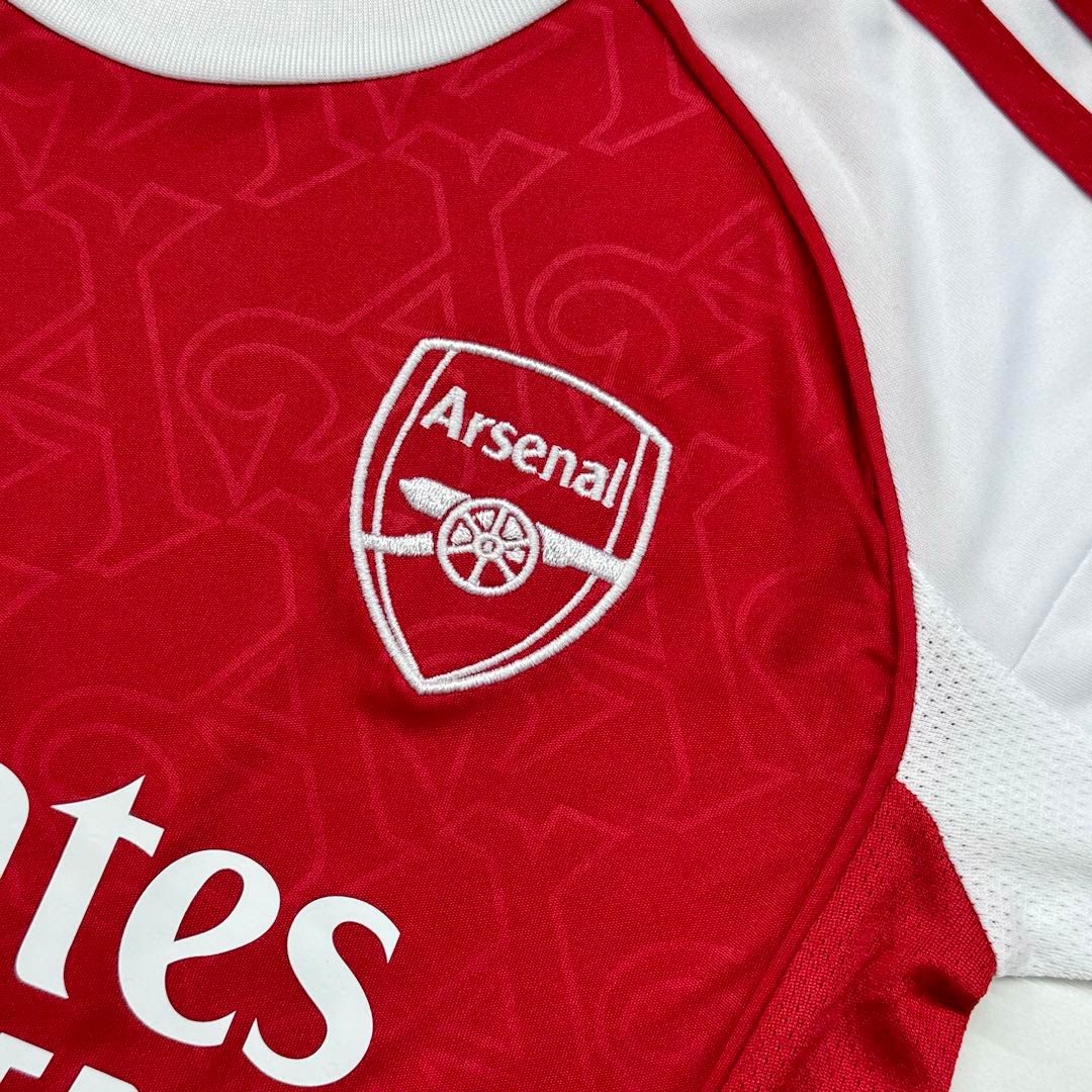 Kid's Arsenal Home Football Shirt Kit(Jersey+Shorts) 2025/26 Red