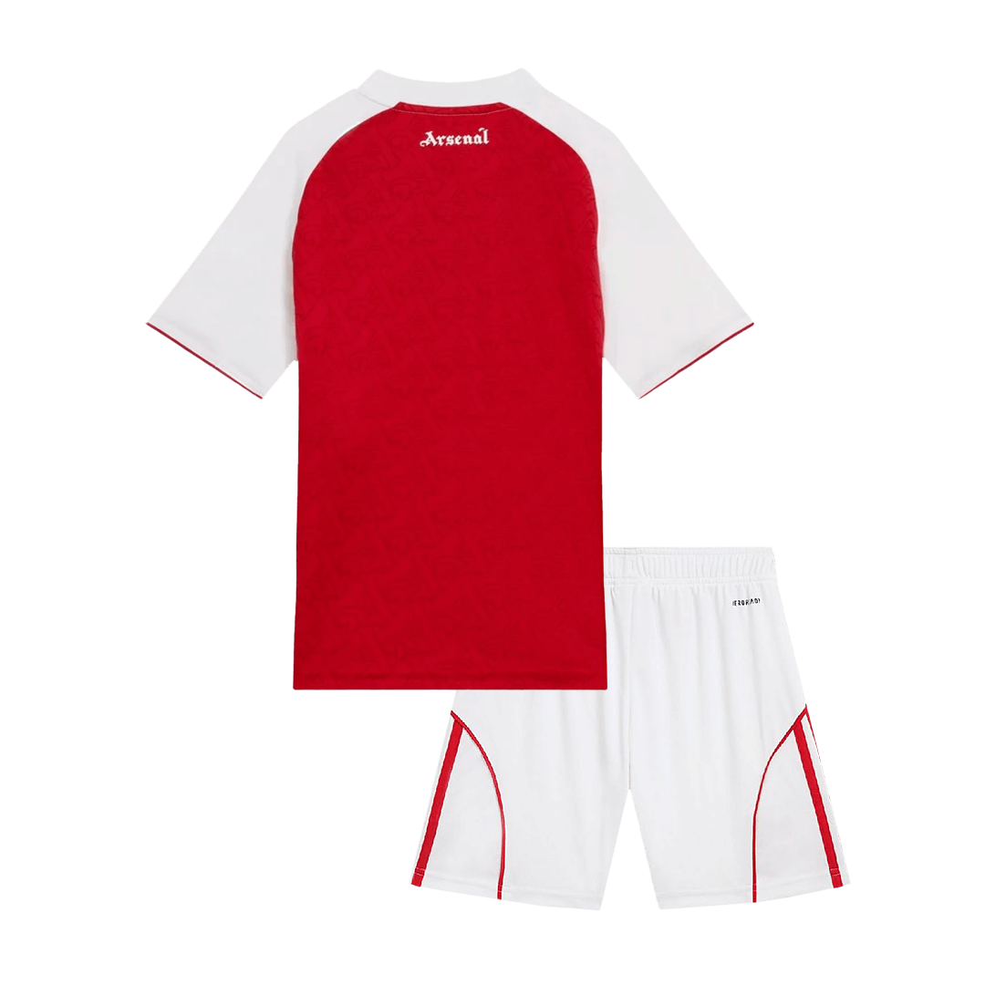 Kid's Arsenal Home Football Shirt Kit(Jersey+Shorts) 2025/26 Red