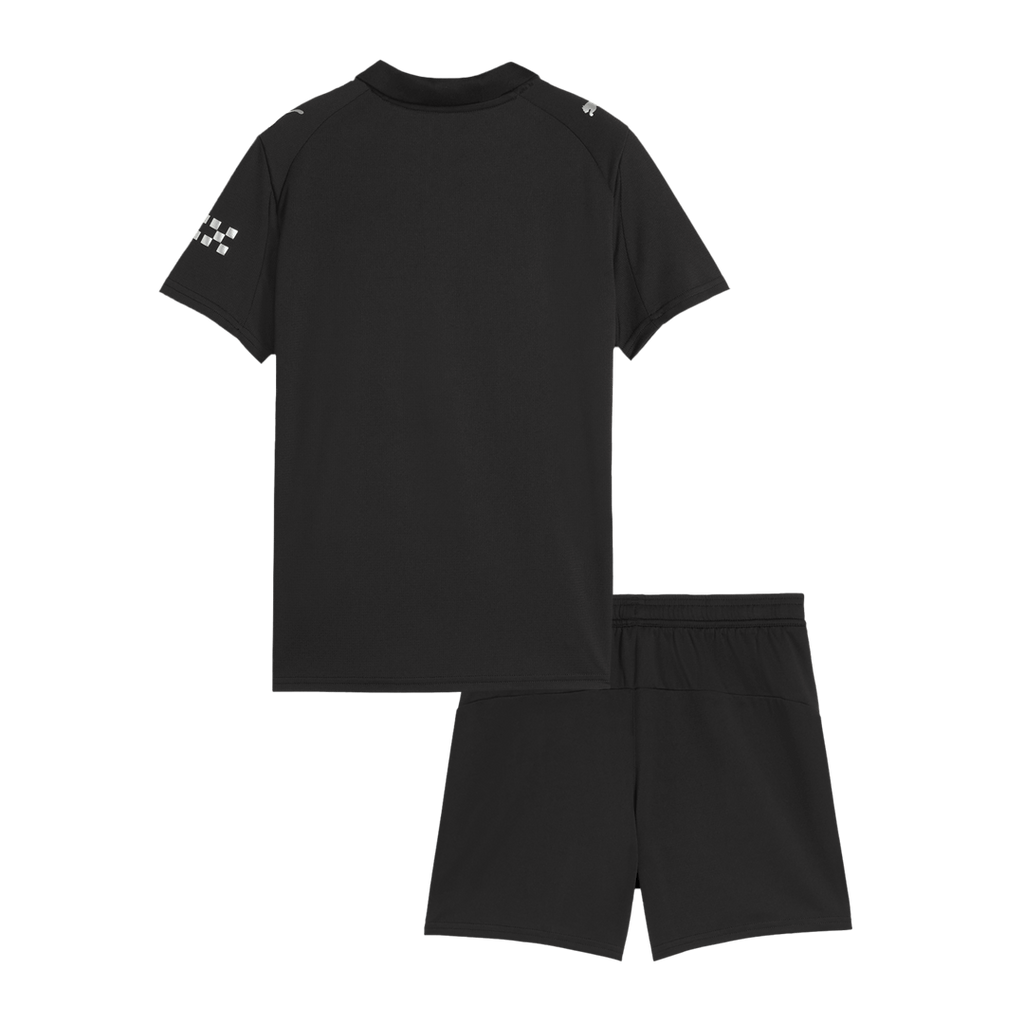 Kid's Manchester City Away Football Shirt Kit(Jersey+Shorts) 2025/26 Black