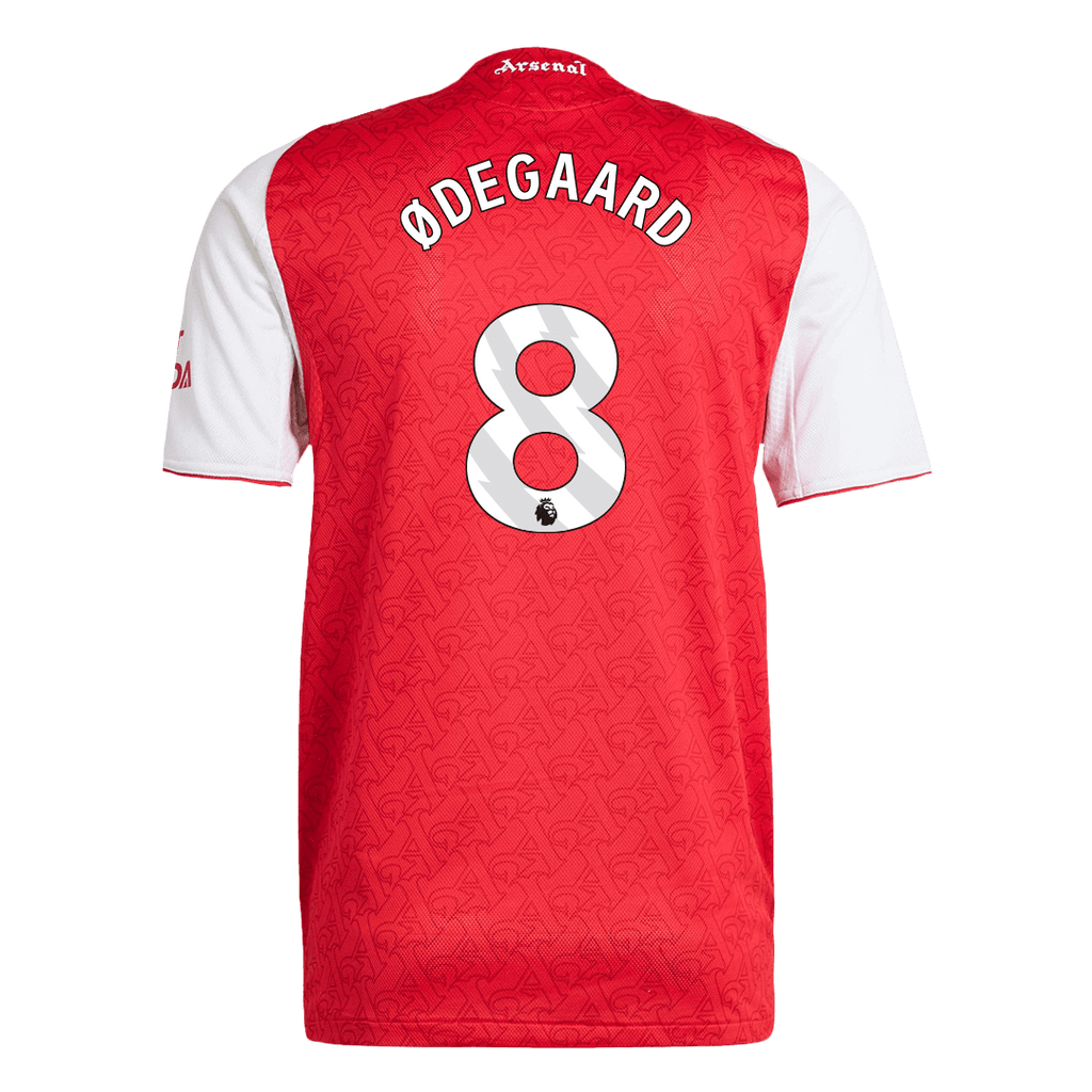 Player Version ØDEGAARD #8 Arsenal Home Football Shirt 2025/26 Red