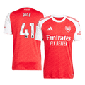 RICE #41 Arsenal Home Football Shirt 2025/26 Red