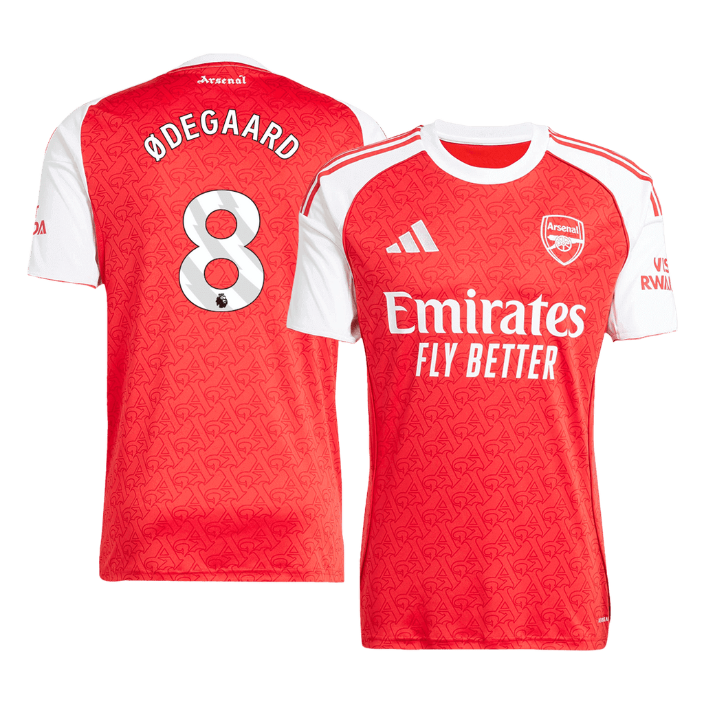 #8 Arsenal Home Football Shirt 2025/26 Red