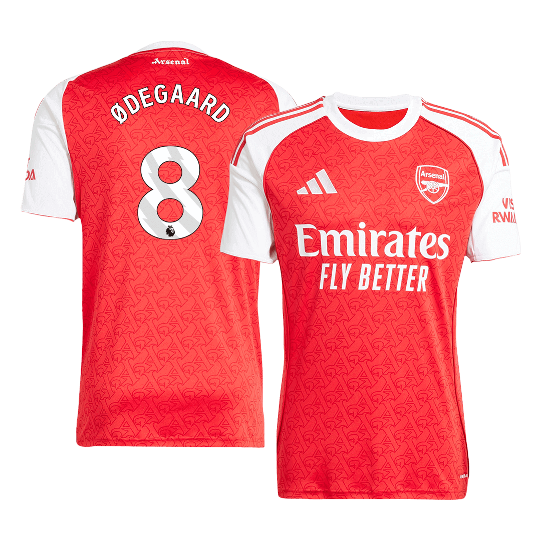 #8 Arsenal Home Football Shirt 2025/26 Red