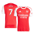 SAKA #7 Arsenal Home Football Shirt 2025/26 Red